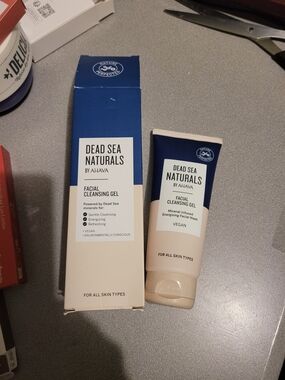AHAVA Dead Sea Naturals Facial Cleansing Gel - Navy Blue & Cream